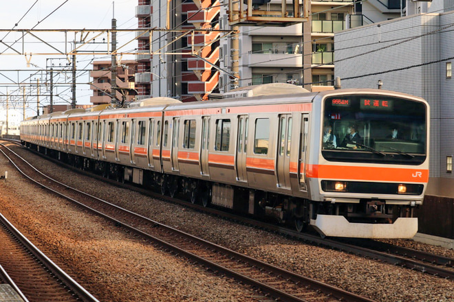 【JR東】武蔵野線E231系武蔵野貨物線試運転を新座駅で撮影した写真