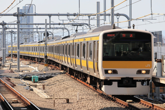 【JR東】E231系ミツA514編成車輪転削返却回送を武蔵小金井駅で撮影した写真