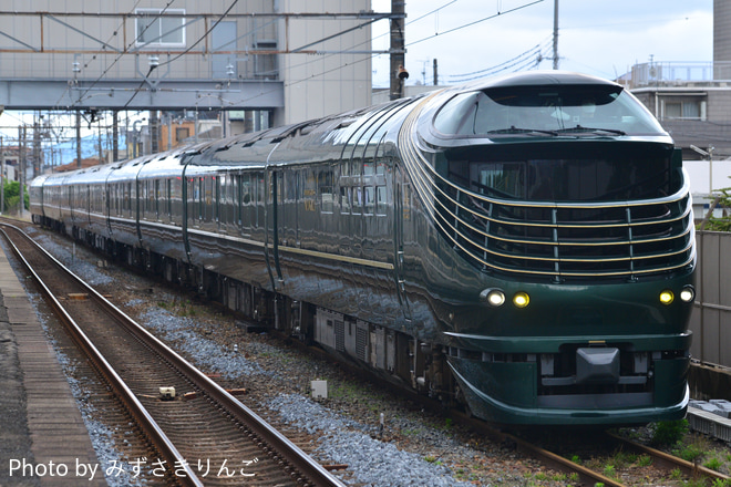 【JR西】87系TM01編成「瑞風」　関係者訓練を向日町駅で撮影した写真