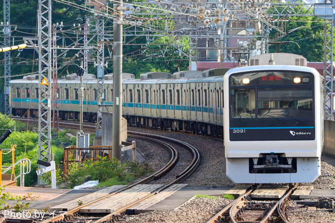 【小田急】3000形3091×10(3091F) 性能確認試運転を町田駅で撮影した写真