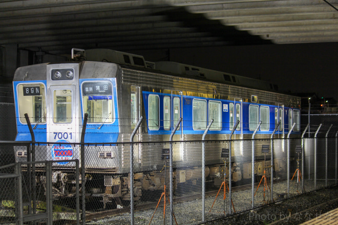 【北総】西白井駅7000形ライトアップに変化(12月まで延長開催)を西白井駅で撮影した写真