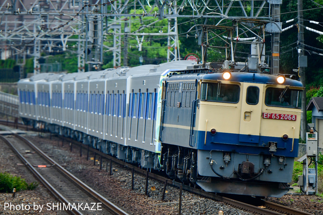 【都営】6500形6511F甲種輸送を山崎駅で撮影した写真