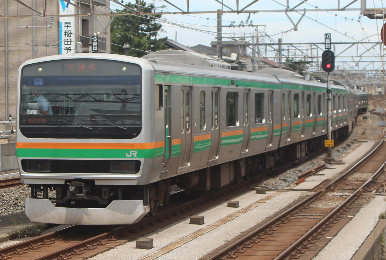 【JR東】E231系ヤマU531編成京葉線で試運転の拡大写真