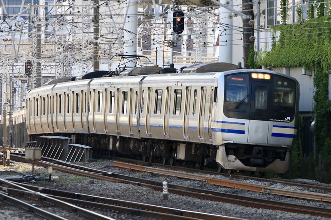 【JR東】E217系クラY-119編成 東京総合車両センターへ回送を横浜駅で撮影した写真
