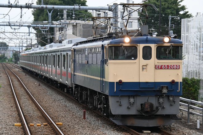 【東急】5080系中間車甲種輸送（5182F/5181F/5188F向け）を西府駅で撮影した写真