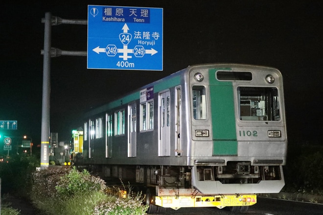 【京都市交】10系1102F廃車陸送を不明で撮影した写真