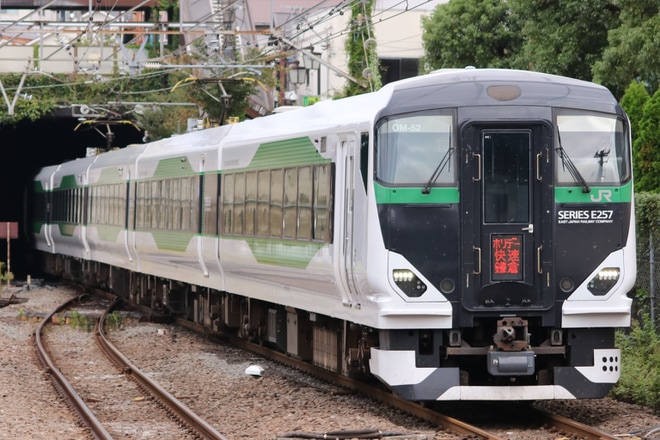 【JR東】「ホリデー快速鎌倉」運行終了を府中本町駅で撮影した写真