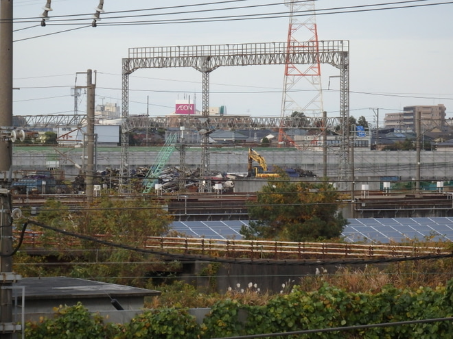 【JR東】E2系J55編成解体完了を新潟新幹線車両センター付近で撮影した写真