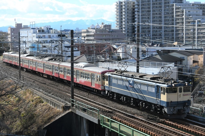 【西武】新101系1247F（赤電色）多摩川線から甲種輸送
