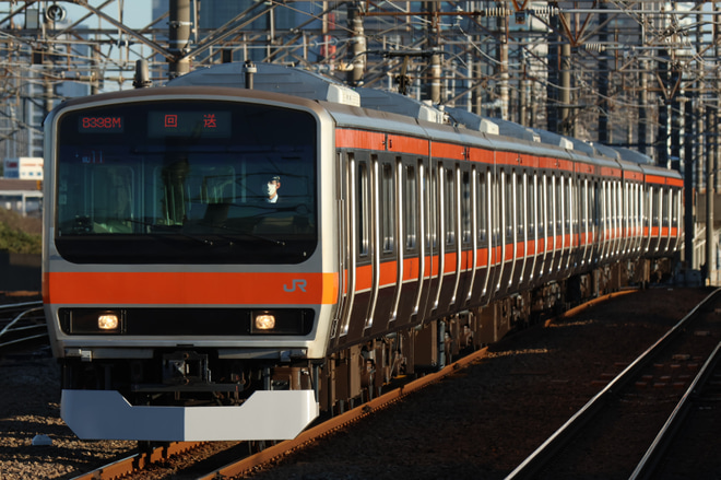 【JR東】E231系ケヨMU11編成東京総合車両センター出場を新習志野駅で撮影した写真