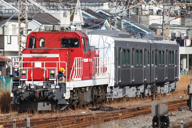 【静鉄】A3000形2両(A3011F) 甲種輸送を逗子駅で撮影した写真