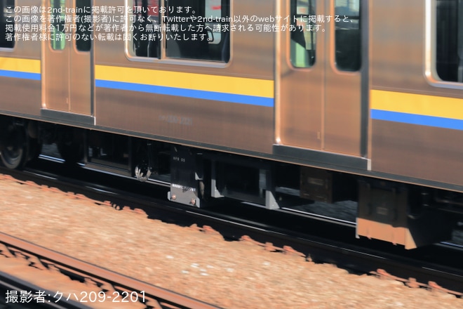 【JR東】209系マリC621編成大宮総合車両センター出場回送を高田馬場駅で撮影した写真