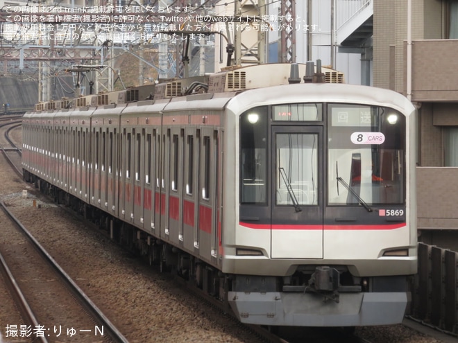 【東急】5169Fが長津田検車区へをあざみ野駅で撮影した写真