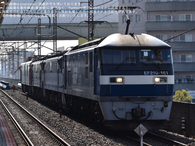 【JR貨】EF65-2139+EF65-2076+EH500-38が大宮車両所へ回送を西浦和駅で撮影した写真