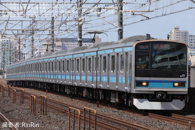 【JR東】E231系800番台ミツK3編成 性能確認試運転を本八幡駅で撮影した写真
