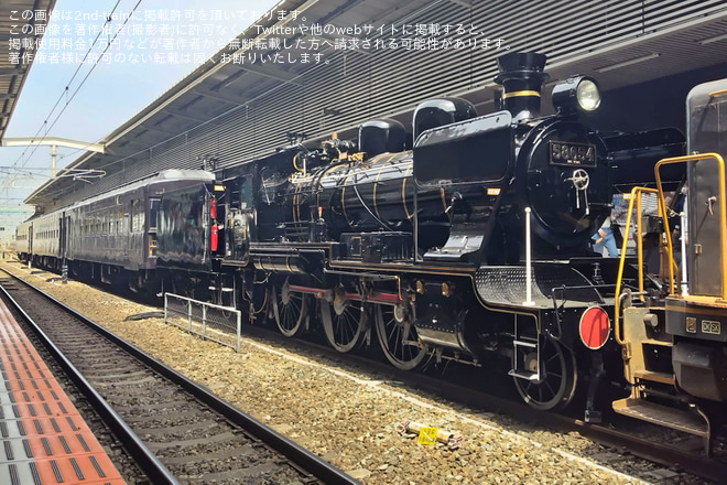 【JR九】8620形58654小倉総合車両センター出場(202304)を博多駅で撮影した写真