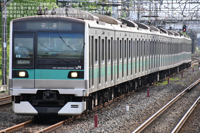 【JR東】E233系マト6編成　長野総合車両センター出場を東浦和駅で撮影した写真