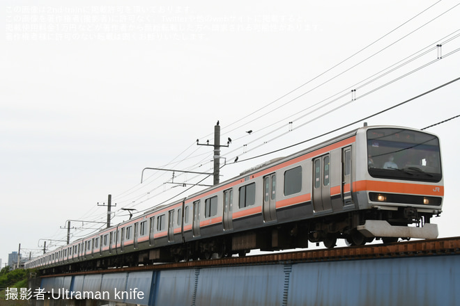 【JR東】武蔵野線仕様E231系8両が鶴見までハンドル訓練を新鶴見(信)～鶴見間で撮影した写真