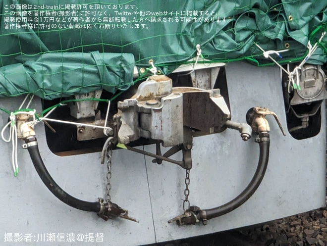 【JR海】キハ85-1が美濃太田でカバーかけられて留置を不明で撮影した写真