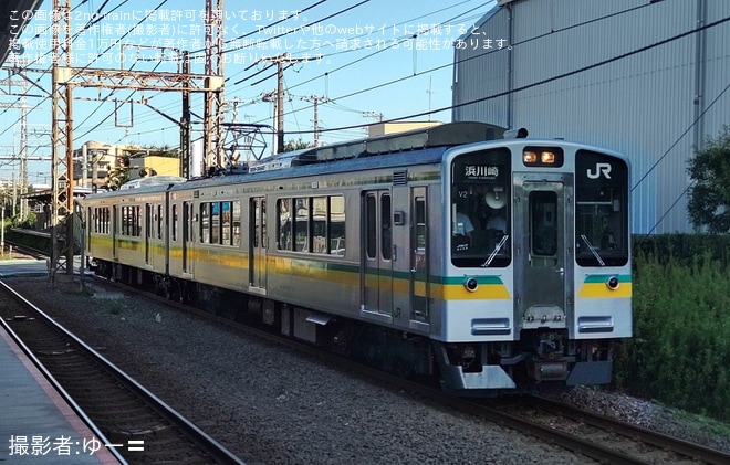 【JR東】 E127系南武支線で運用開始を小田栄駅で撮影した写真