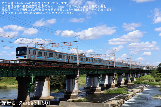 【JR東】 E231系ミツK4編成とEF64-1030が豊田車両センターへ回送を立川～日野間で撮影した写真