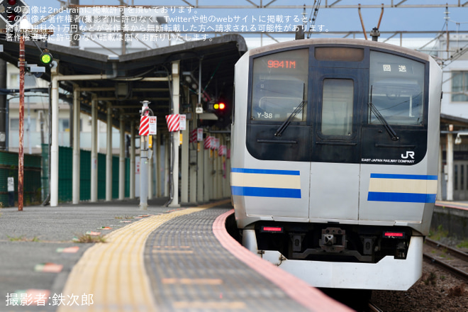 【JR東】E217系クラY-38+Y-120 湯河原疎開回送を国府津駅で撮影した写真