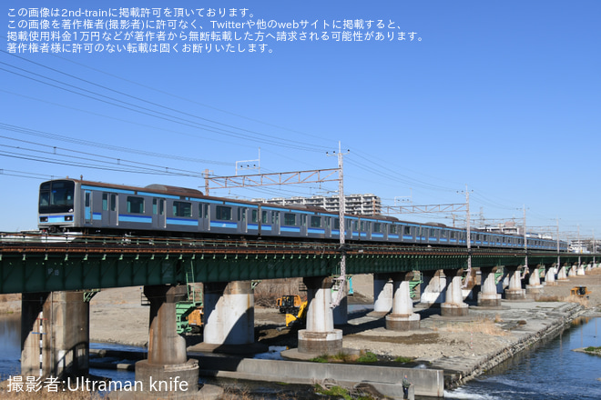 【JR東】E231系ミツK7編成が豊田車両センターへ回送を立川～日野間で撮影した写真