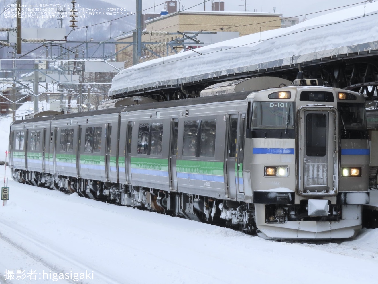 【JR北】混雑により函館本線(山線)にてキハ201系による代走運転が実施の拡大写真