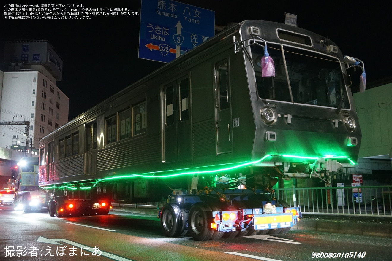 【熊電】元・静岡鉄道1000形1012F陸送の拡大写真