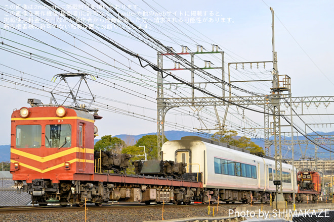 【近鉄】26000系 SL02五位堂検修車庫入場回送を松塚～大和高田間で撮影した写真