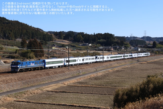 【東武】N100系「スペーシアX」 N103F+N104F甲種輸送を菊川～金谷間で撮影した写真