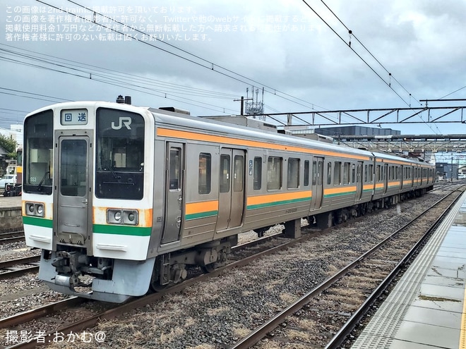 【JR海】211系SS2編成とSS3編成が富田駅へ回送され三岐鉄道へ譲渡へを不明で撮影した写真