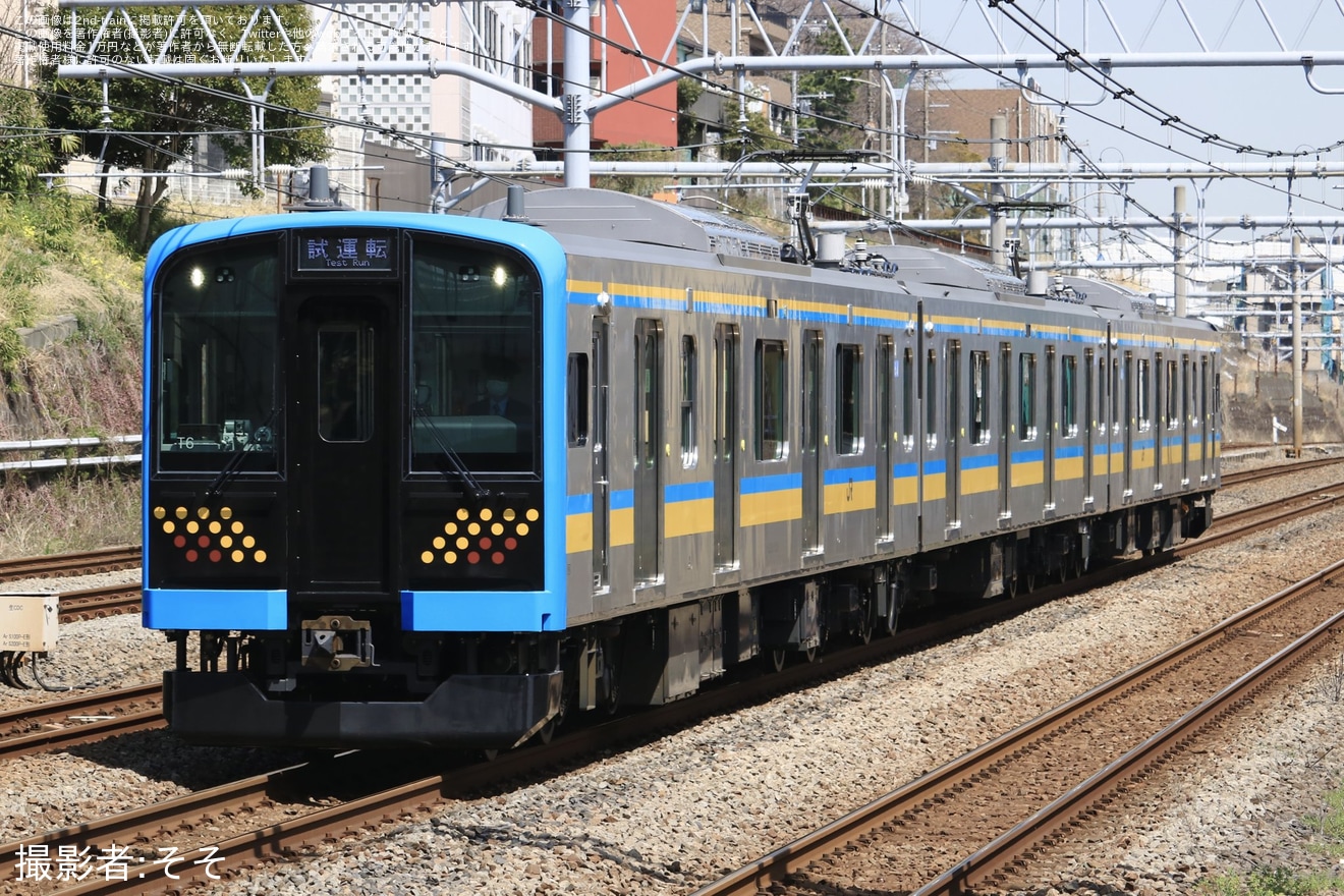 【JR東】E131系ナハT6編成が東海道線(旅客線)を試運転の拡大写真