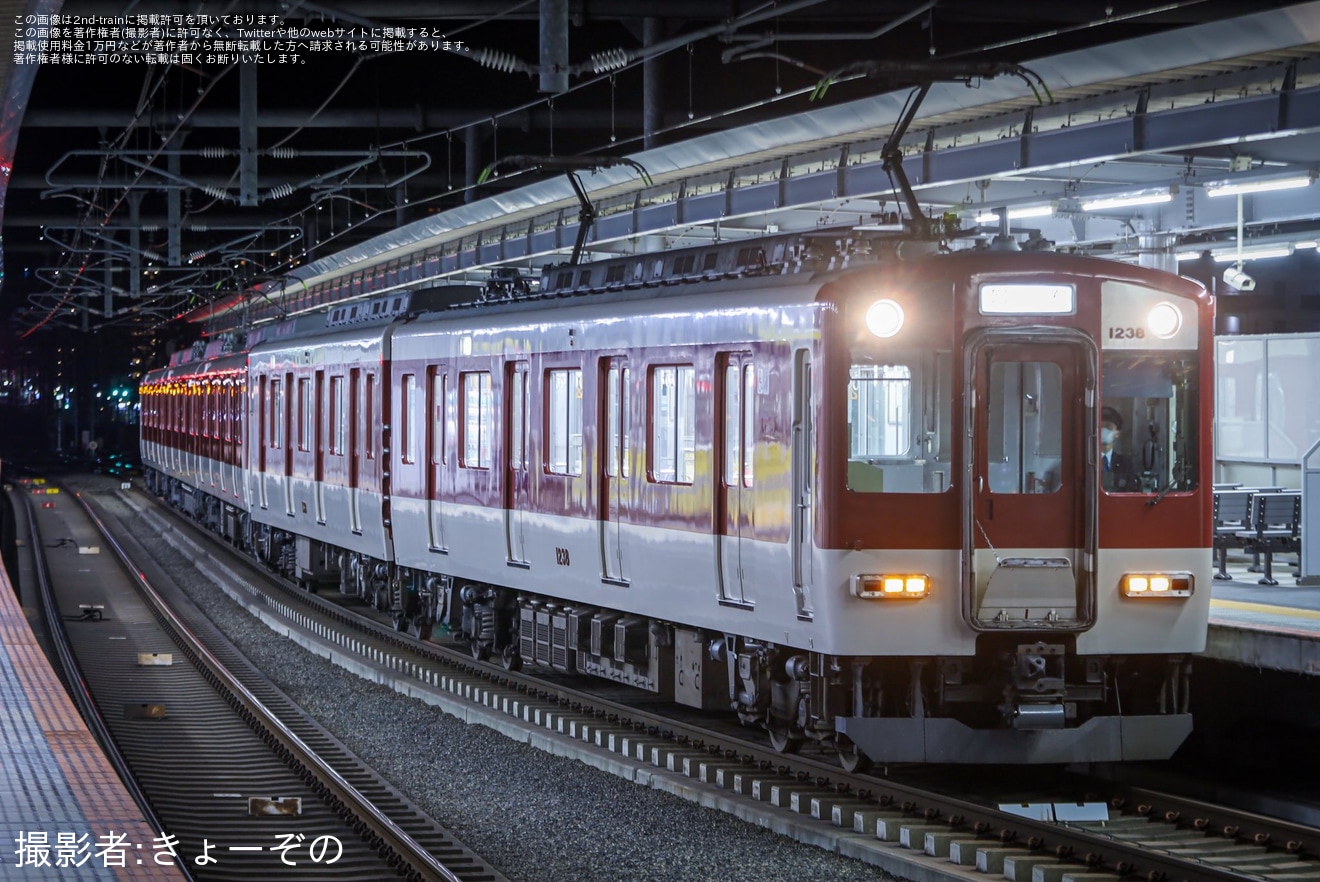 【近鉄】1233系VE38編成A更新に伴う高安入場回送の拡大写真