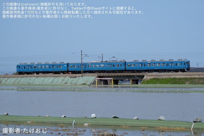 【あい鉄】鉄道ファン有志による413系AM05編成を使用した団臨(20240414)を不明で撮影した写真