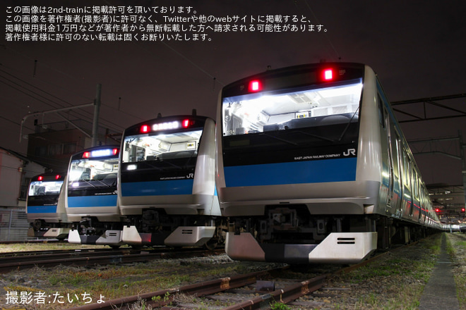 【JR東】ムーンライトかまた～京浜東北線E233系1000番台夜間撮影会～