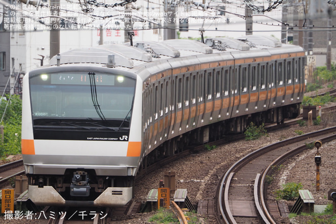 【JR東】E233系青661編成東京総合車両センター出場回送を恵比寿～渋谷間で撮影した写真