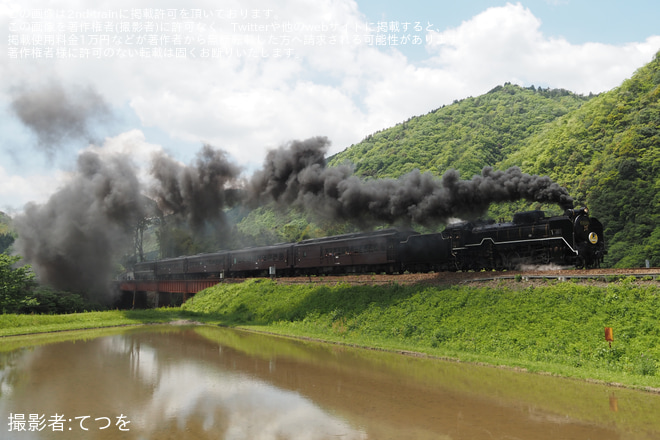 【JR西】2024年5月3日からSLやまぐち号運転再開を長門峡～渡川間で撮影した写真