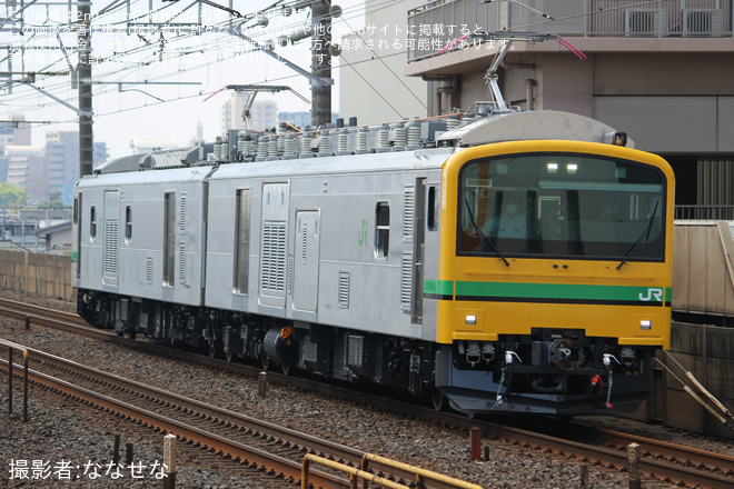 【JR東】E493系オク02編成が幕張車両センター木更津派出へを本八幡駅で撮影した写真