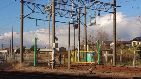 秋田総合車両センターの画像(2022年11月16日)