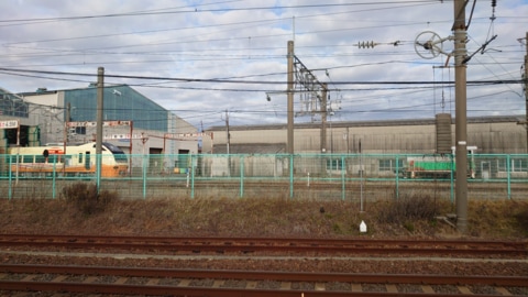 秋田総合車両センターの画像(2022年12月12日)