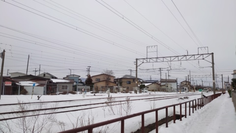 秋田総合車両センターの画像(2023年2月10日)