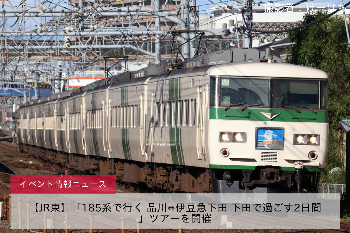 【JR東】「185系で行く 品川⇔伊豆急下田 下田で過ごす2日間」ツアーを開催