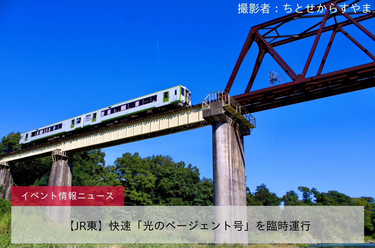 【JR東】快速「光のページェント号」を臨時運行