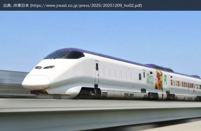 【JR東】「E3系使用荷物専用新幹線2026年3月23日運行開始」を発表の画像