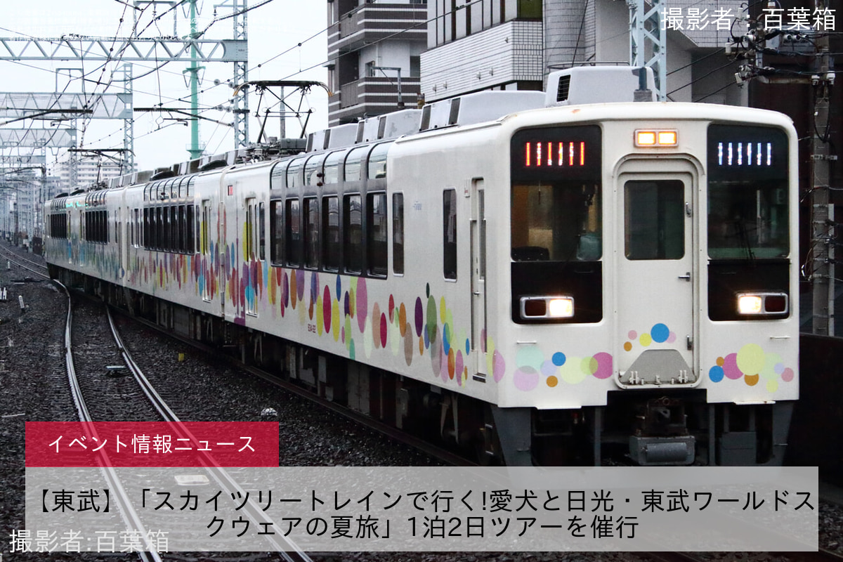【東武】「スカイツリートレインで行く!愛犬と日光・東武ワールドスクウェアの夏旅」1泊2日ツアーを催行
