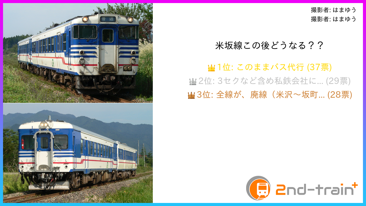 米坂線この後どうなる？？