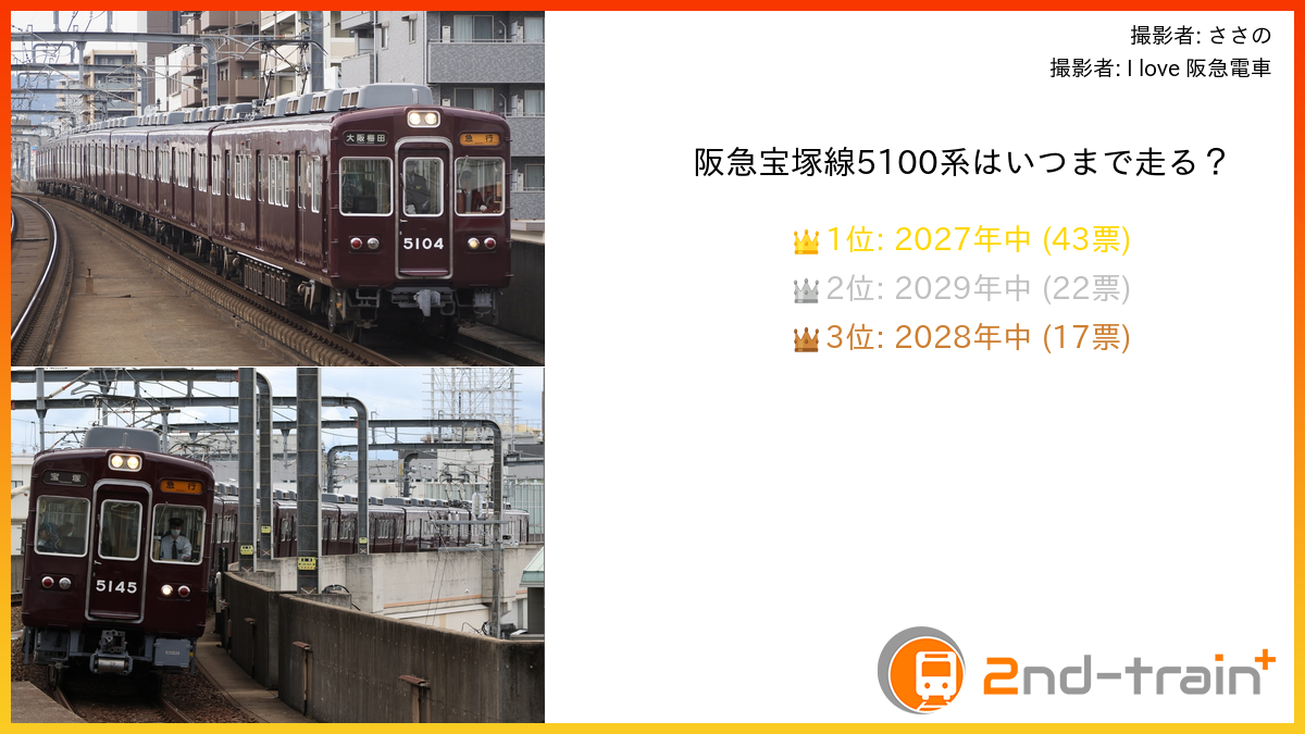 阪急宝塚線5100系はいつまで走る?