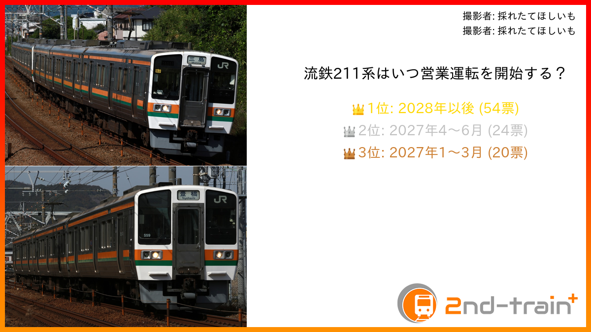 流鉄211系はいつ営業運転を開始する？
