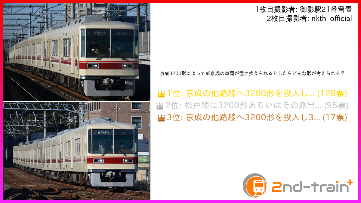 京成3200形によって新京成の車両が置き換えられるとしたらどんな形が考えられる？